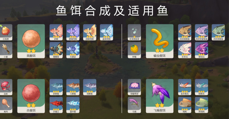 原神渔获钓鱼的饲料怎么做