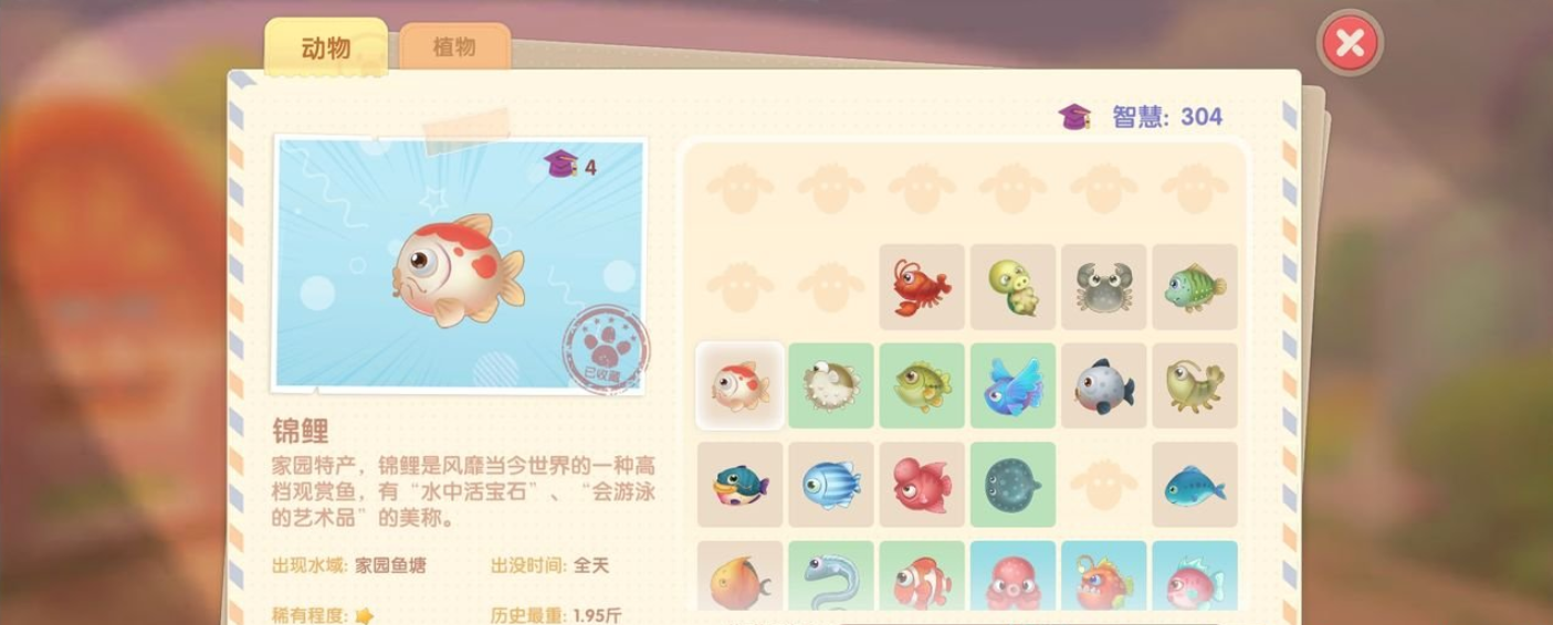 摩尔庄园里的锦鲤鱼块怎么做