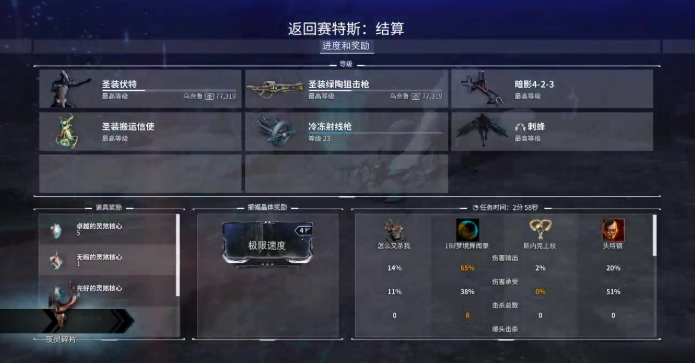 星际战甲主线任务奖励有哪些东西