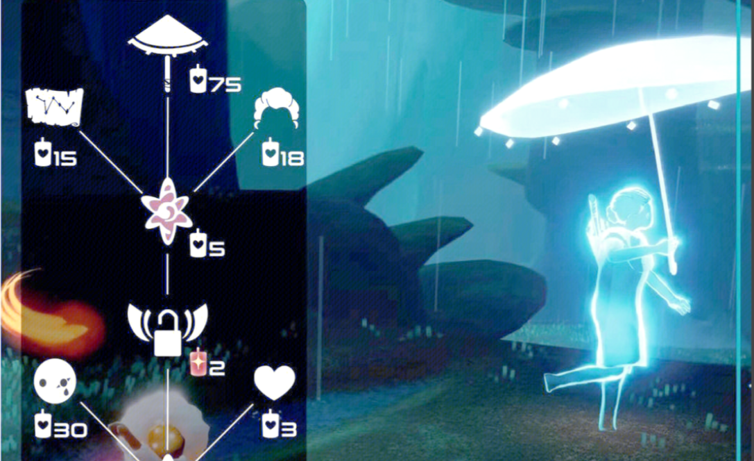 光遇怎么开伞的时候转圈圈